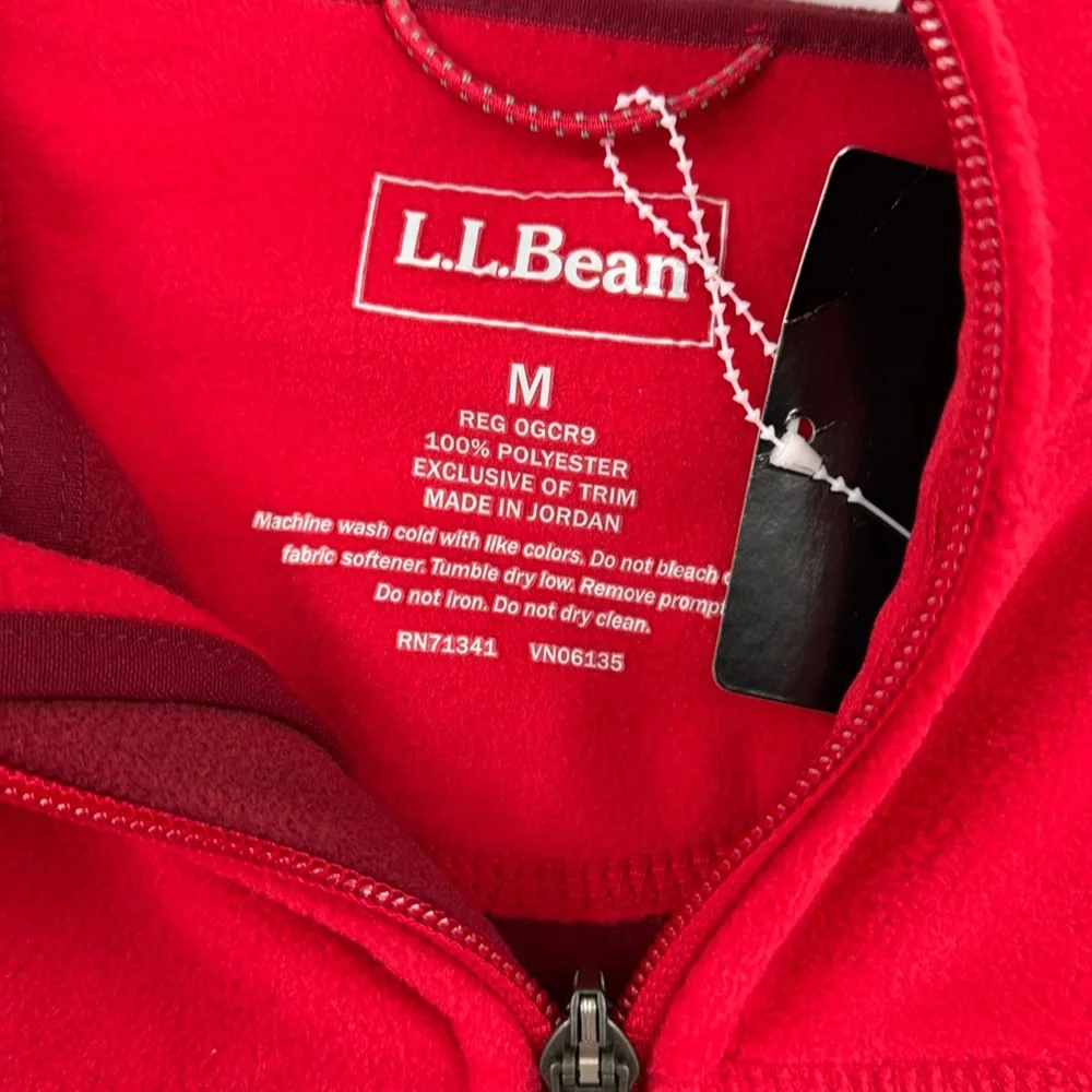 L L Bean Fleece Jacket - Size Medium NWT